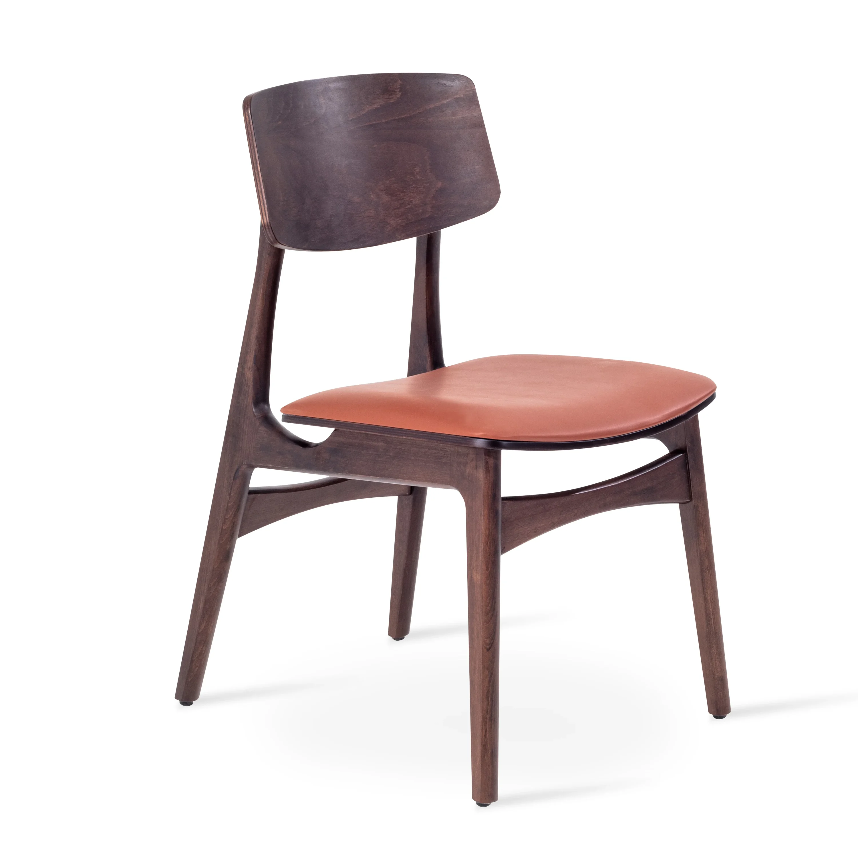 BACCO WOOD CHAIR - BEECH WOOD WALNUT FINISH