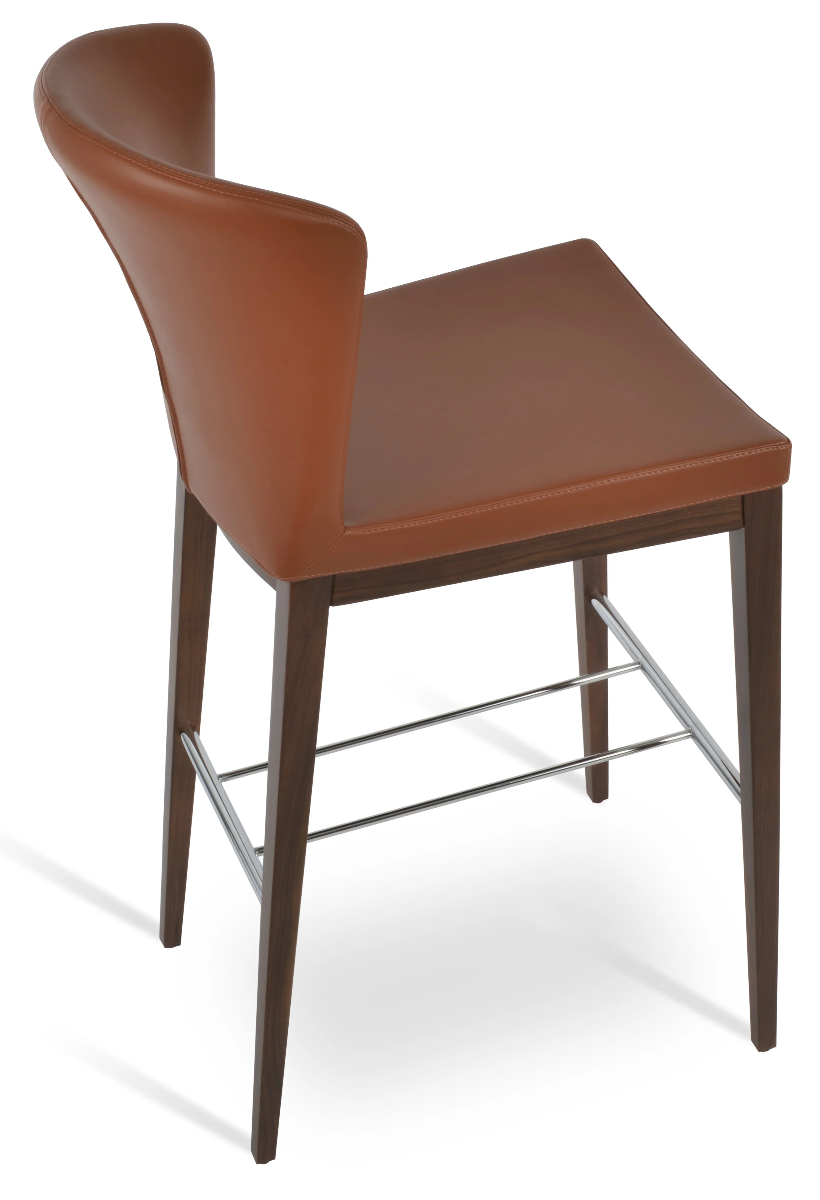 CAPRI BAR AMERICAN WALNUT WOOD == SEAT PPM-S HAZELNUT (502-33) (47)