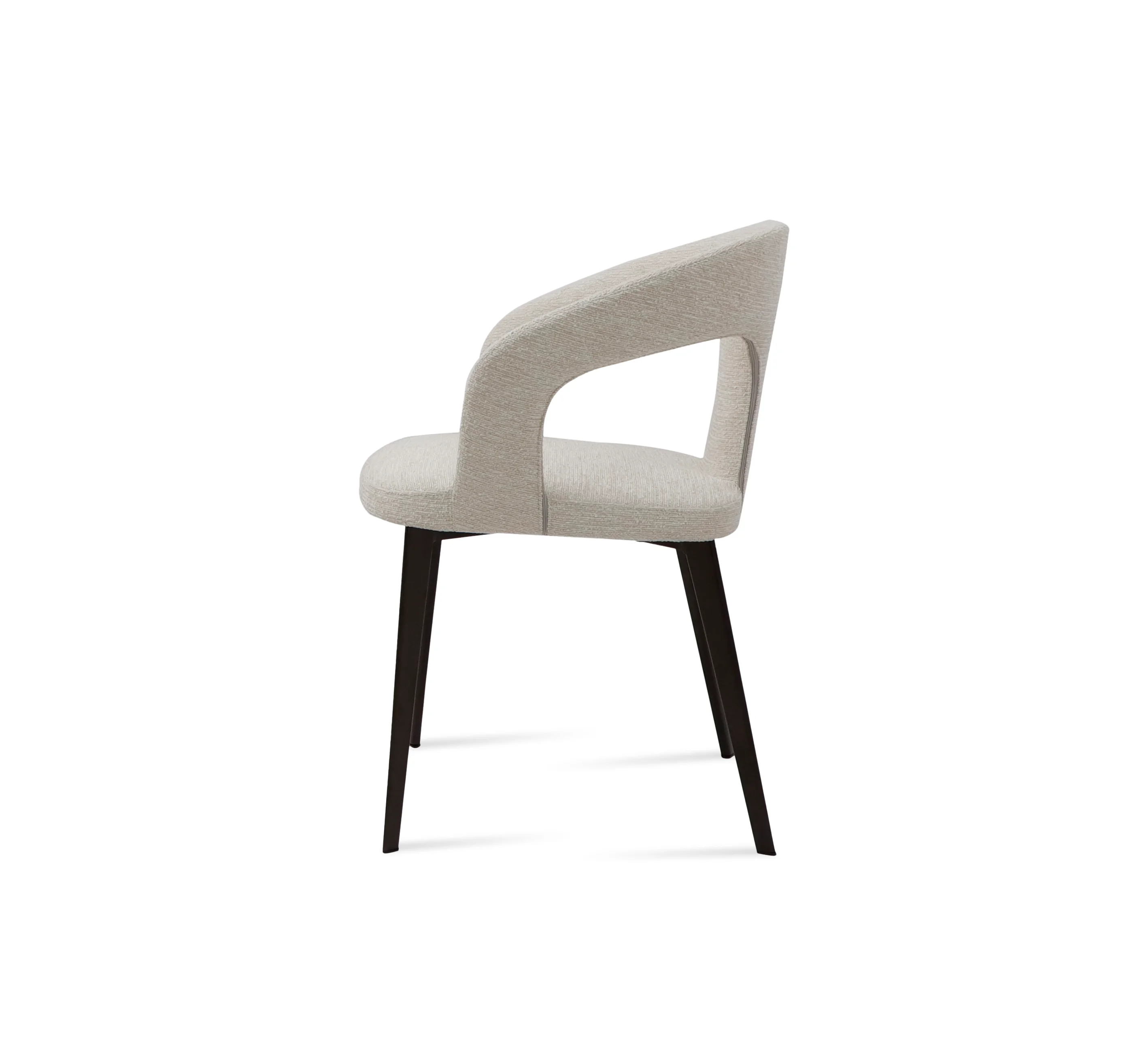 DANIELS DINING CHAIR VELVET IVORY