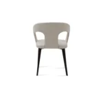 DANIELS DINING CHAIR VELVET IVORY